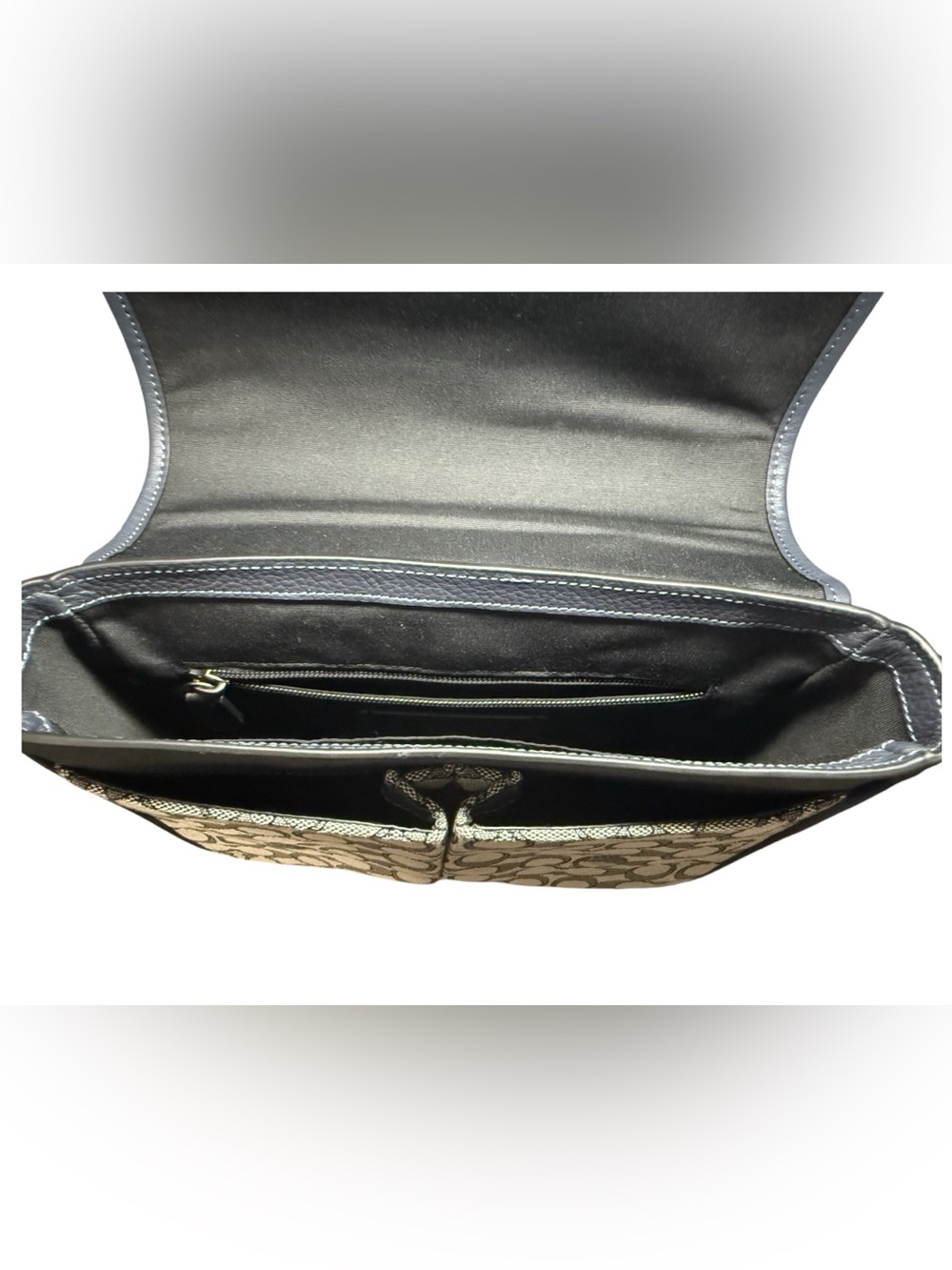 Coach Unisex Map Bag 26 Calf Leather w/ Gunmetal Hardware with Dustbag- NEW - Picture 5 of 8